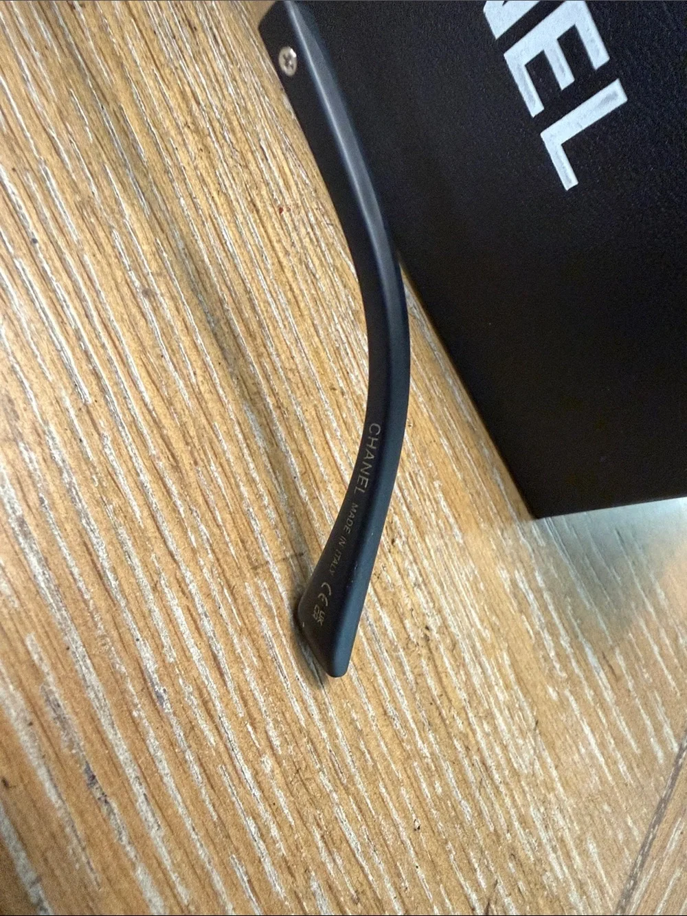 CHANEL Black Oversized Square Sunglasses for Women